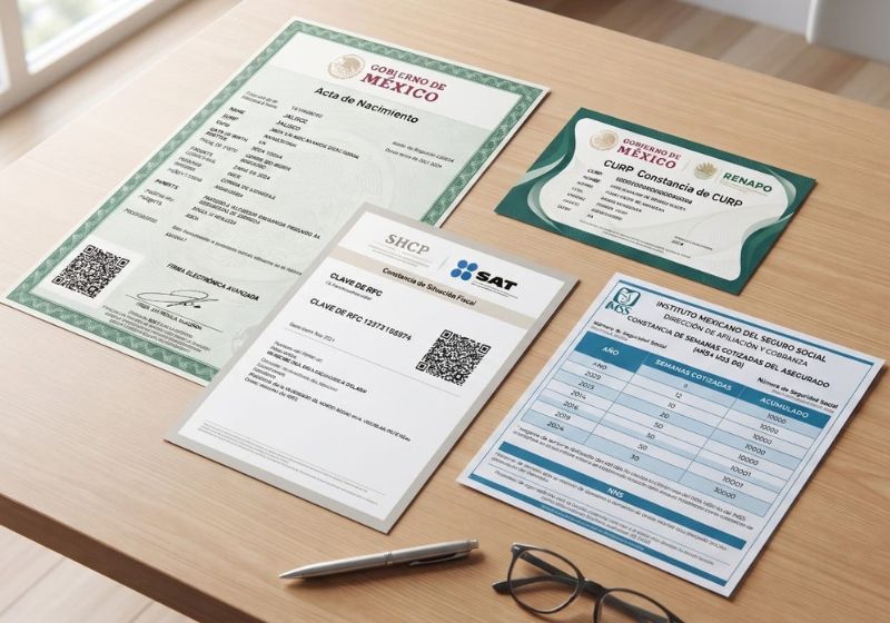 Muestra de actas y documentos oficiales digitalizados